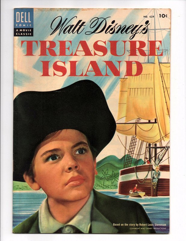 Four Color #624 - Walt Disney's Treasure Island (Apr 1955, Dell) - Very Good 