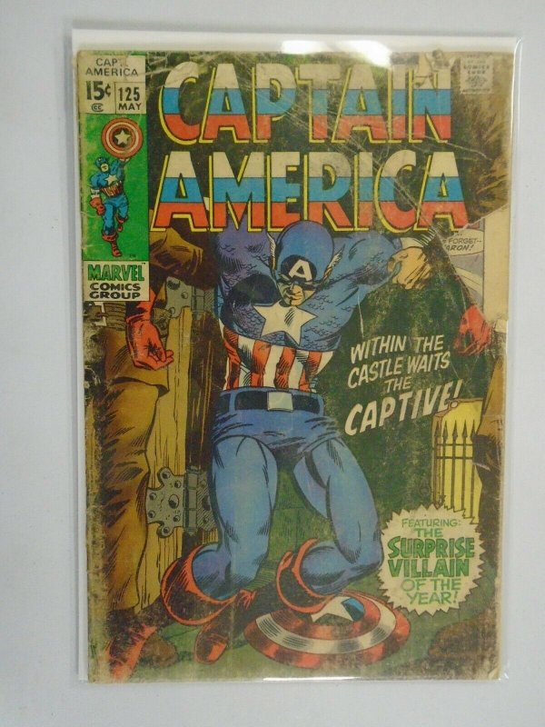 Captain America #125 2.5 GD+ (1970 1st Series)