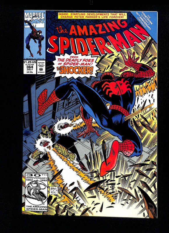 Amazing Spider-Man #364 Shocker Appearance! | Comic Books - Copper Age ...