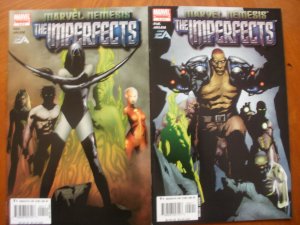 2 Marvel Nemesis EA Limited Series Comic: THE IMPERFECTS #4 #5 (2005) Pak Arlem