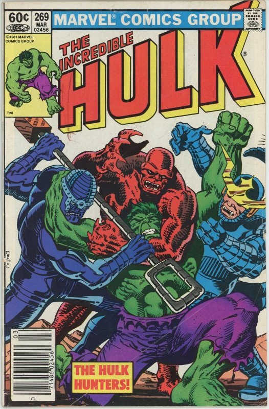 Incredible Hulk 269 1962 - 5.0 VG/FN The Hulk Hunters