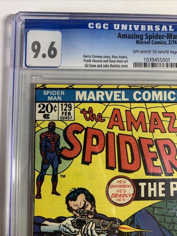 Amazing Spider-man 129 Cgc 9.6 Ow/w Pages QES Quality Evaluation Service Marvel