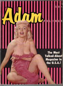 Adam-Vintage Man's Magazine Lot of 5 1956-burlesque-Betty Page-cheesecake-VG