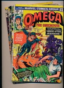 Marvel Comics Lot of 5 OMEGA the Unknown #1,#2, #4,#5, #8 VERY GOOD/FINE  (PF94)