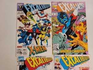 4 Excalibur Marvel Comic Books #55 56 57 63 52 TJ28