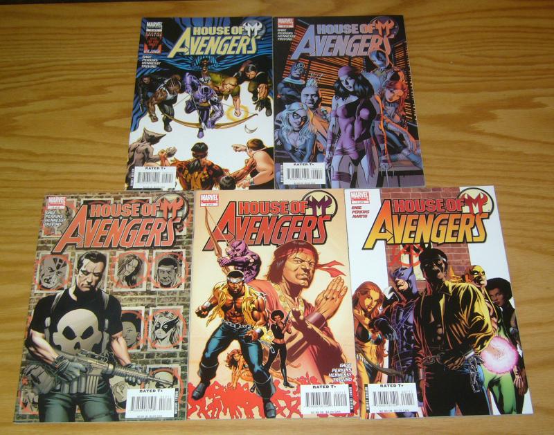 House of M: Avengers #1-5 VF/NM complete series - hawkeye - luke cage - punisher