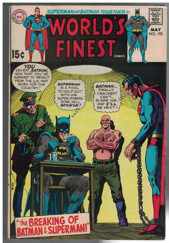 WORLDS FINEST193 G-VG May 1970