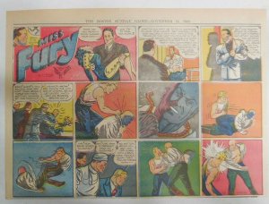 Miss Fury Sunday by Tarpe Mills from 11/14/1943 Size: 11 x 15  Very Rare Year #3