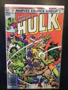 Incredible Hulk #282 Comic Book 1983 FN/VF Marvel 1st Team-up She-Hulk Comics