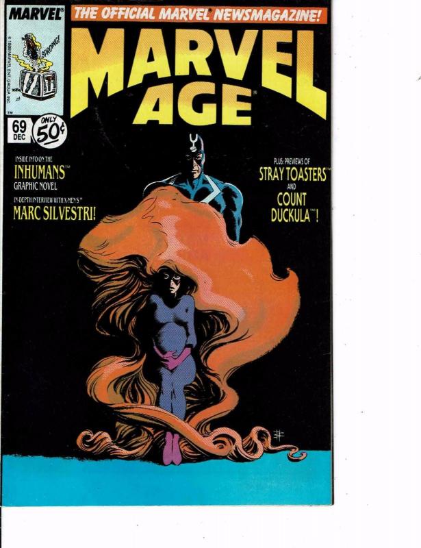 Lot Of 2 Comic Books Marvel Age #53 and #69 Ironman Thor  0N8