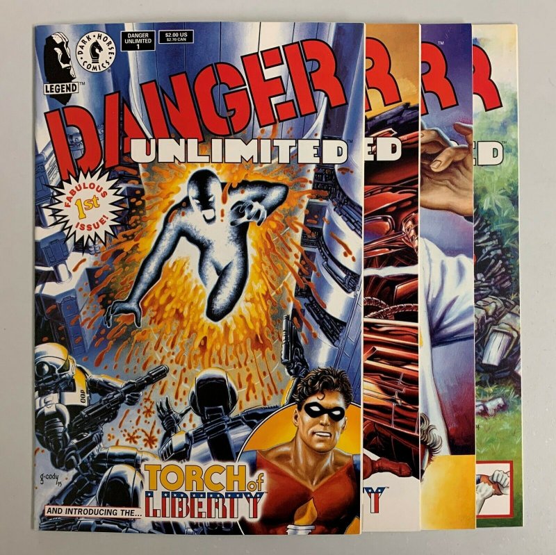 Danger Unlimited #1-4 Set (Dark Horse 1994) 1 2 3 4 John Byrne (8.5+) 