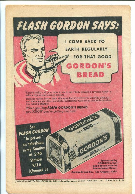FLASH GORDON #2 1951-HARVEY-ALEX RAYMOND ART-GORDON BREAD-fn
