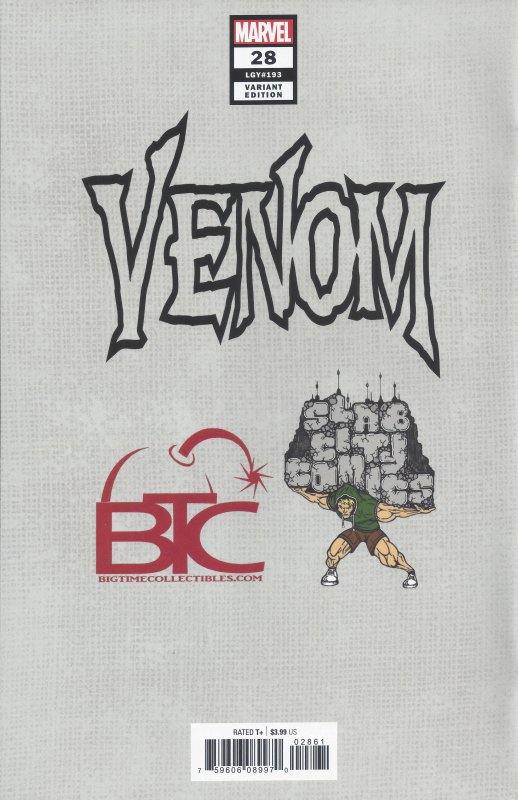 VENOM #27 LGY#192 & VENOM #28 LGY#193 VARIANTS ~ MARVEL 2020