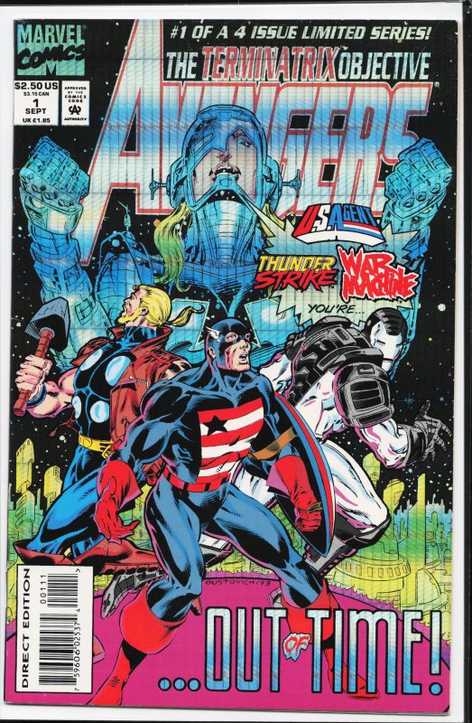 Avengers: The Terminatrix Objective #1 (1993) The Avengers [Key Issue]