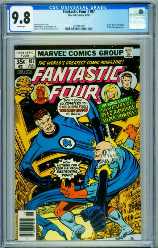 FANTASTIC FOUR #197 CGC 9.8 Marvel comic book Dr. Doom 3879911011 