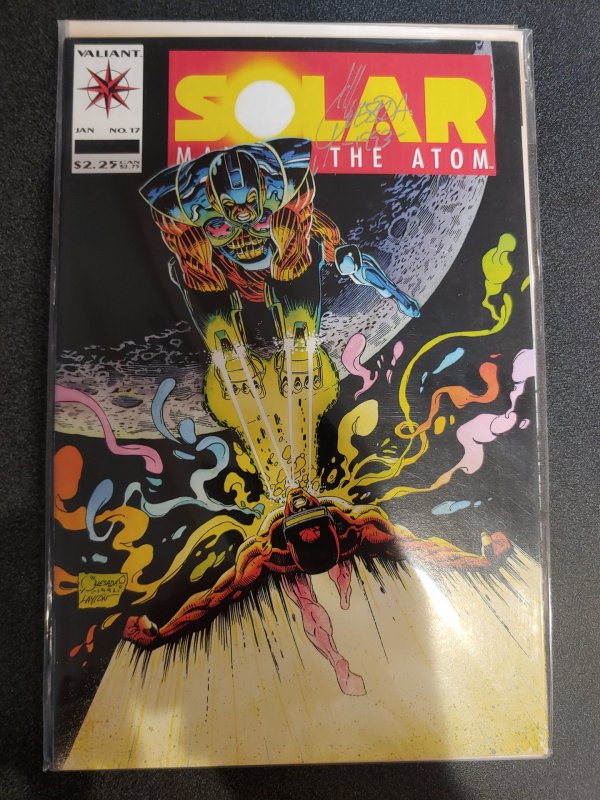 SOLAR MAN OF THE ATOM #17 SIGNED BY JOE QUESADA WITH COA