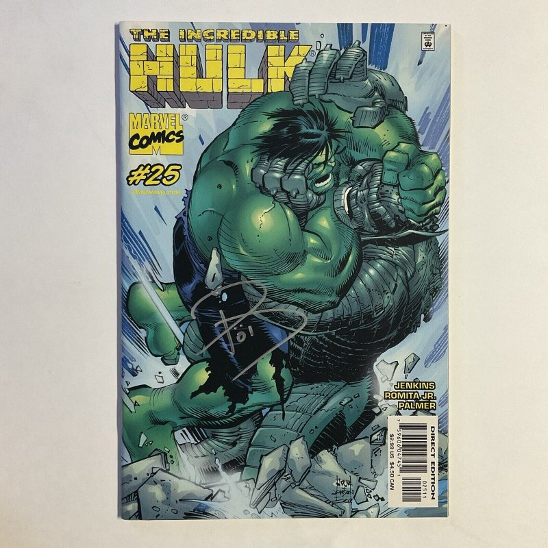 Incredible Hulk 25 2001 Signed by Paul Jenkins Marvel NM near mint