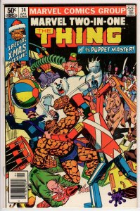 Marvel Two-in-One #74 Newsstand Edition (1981) 9.0 VF/NM