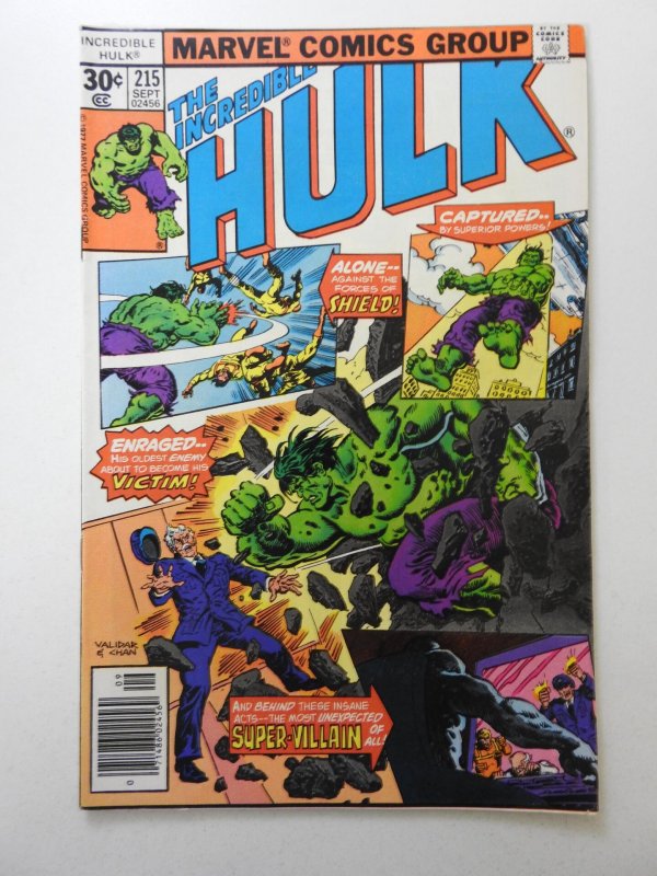 The Incredible Hulk #215 (1977) Home Is Where The Hurt Is! VF Condition!