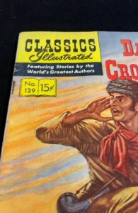 Classics Illustrated #129 (1955) Gd/VG Davy Crockett