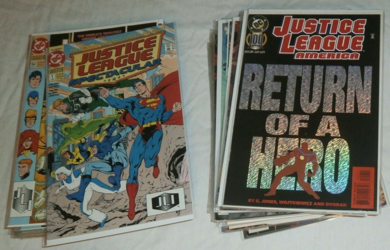 Justice League America #62-103 (missing 12) Superman, JLA JLI, comics lot of 57