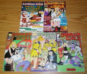 Bathroom Girls #1-4 VF/NM complete series + holiday - all signed yvonne mojica