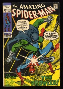 Amazing Spider-Man #93 VG 4.0 Prowler!