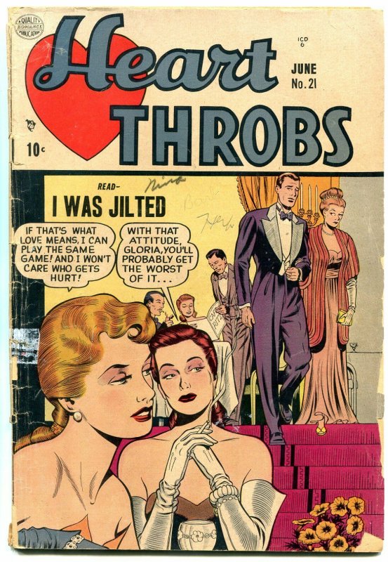 Heart Throbs #21 1953-Quality-Ogden Whitney art Lingerie panels 