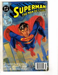 9 DC Comics Man Of Steel 1 5 22 Superman 1 78 Adventures 500 (2) 501 Action NP6