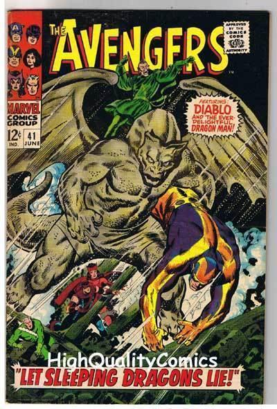 AVENGERS #41, VG+, Captain America, Dragon Man, Wasp, 1963, more in store
