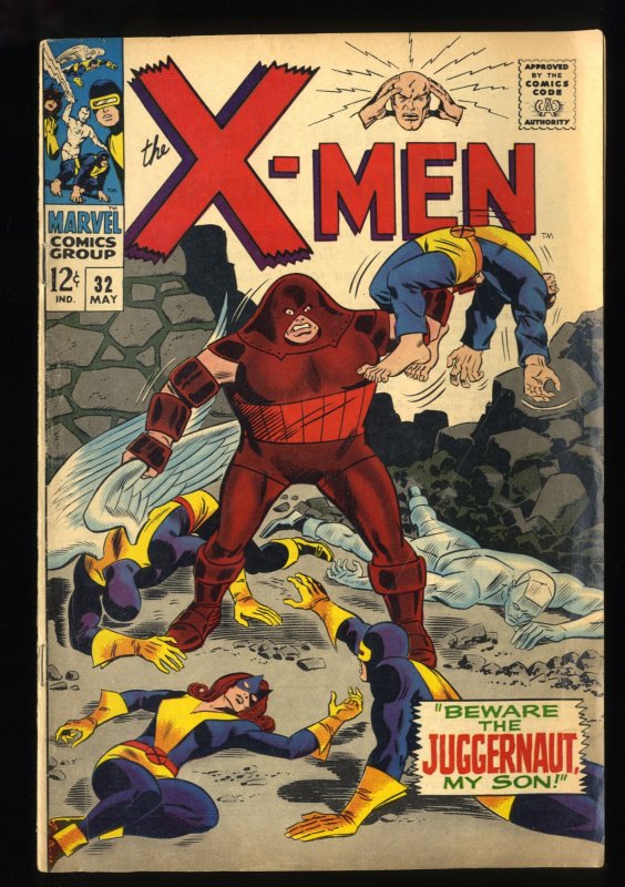X-Men #32 VG+ 4.5 Juggernaut!