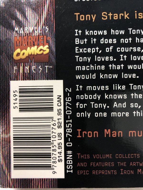 Iron Man Mask In The Iron Man By Joe Quesada (2001) TPB Marvel Comics 