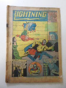 Lightning Comics Volume 2 #3 PR Cond Coverless, missing 2 pages impacts story