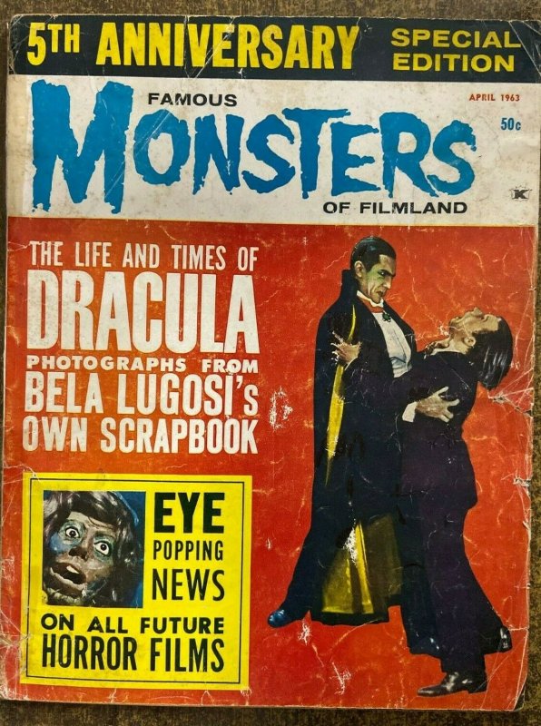 FAMOUS MONSTERS OF FILMLAND #22 (Warren,4/1963) GOOD MINUS(G-) NO BACK COVER