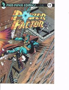 Lot Of 2 Comic Books Pied Piper Power Factor #2 and #1 ON7 