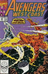 Avengers West Coast #63 FN ; Marvel | 1st appearance Living Lightning