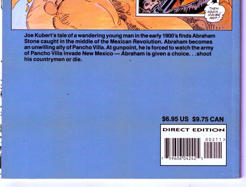 Autographed Joe Kubert's Abraham Stone