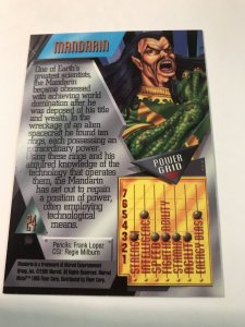 MANDARIN #24 card : Marvel Metal 1995 Fleer Chromium; NM/M X-men Avengers, base