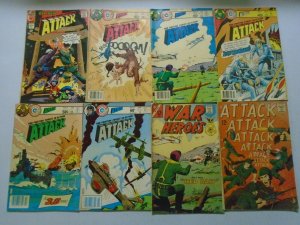 War comic lot 38 different issues avg 5.0 VG FN (Charlton)