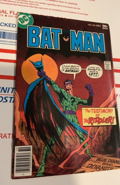 Batman #292 (1977)testimony of the Riddler