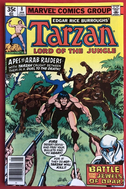 Tarzan Lord of the Jungle #2,3,4,5,6,8 (1977) Marvel Comics 