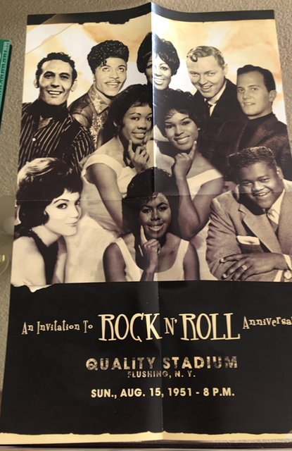 11x17 repro Rock ‘n’ roll anniversary concert, quality Stadium,Flushing New York