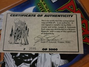 Perg #1 Signed /w COA ~ NEAR MINT NM ~ 1993 Lightning Comics