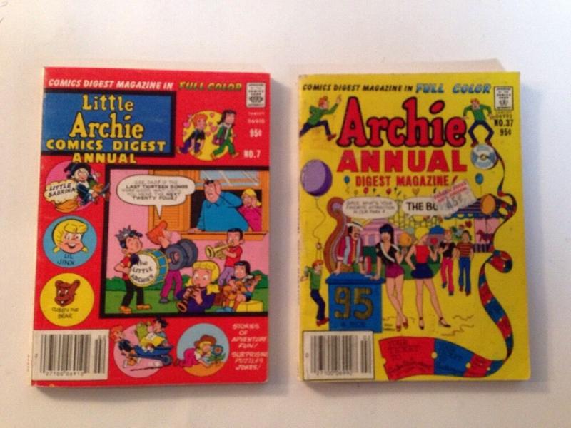 Archie Digest Annual 7 37 FN Lot Set Run Softcover