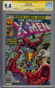 X-MEN #129 CGC 9.4 SS SIGNED CHRIS CLAREMONT REMARQUE 1ST KITTY PRYDE EMMA FROST