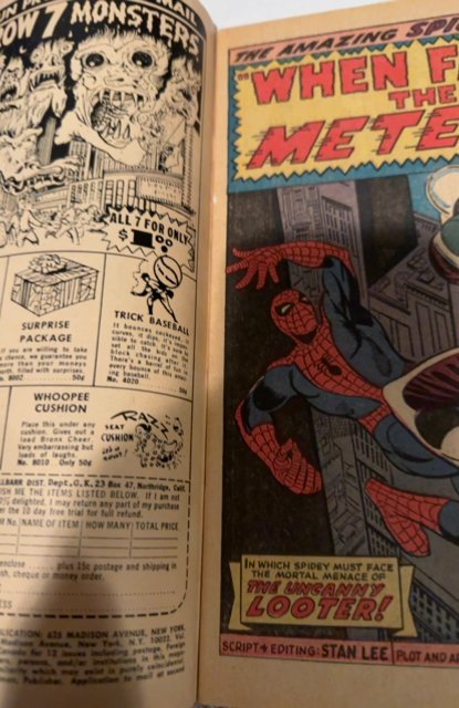 The Amazing Spider-Man #36 (1966)when a meteor falls. Water/moisture staining