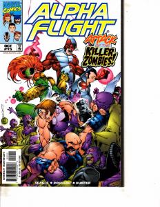 Lot Of 3 Alpha Flight Marvel Comic Books #6 7 15  BH52