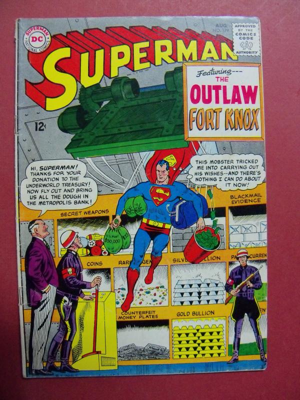 SUPERMAN #179 AUG 1965 VERY GOOD (4.0) OR BETTER DC COMICS