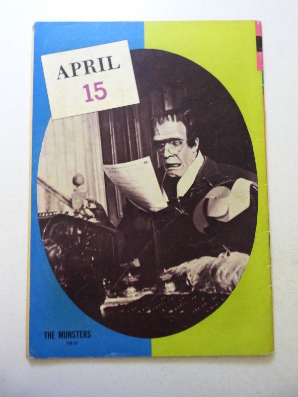 The Munsters #12 (1967) VG Condition centerfold detached at 1 staple