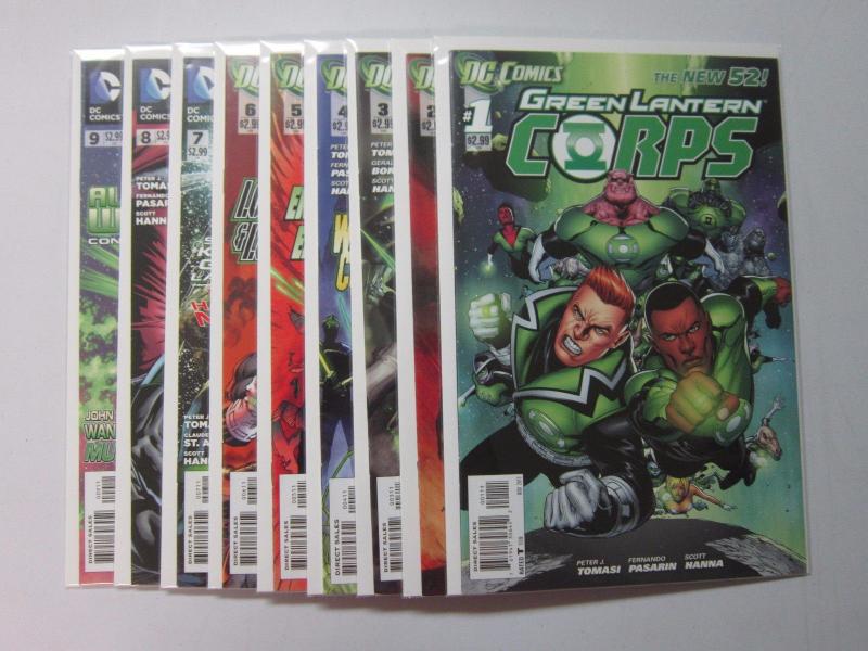 Green Lantern Corps (2011 2nd Series) #1-9 - 8.0 VF - 2011